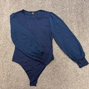 SHEIN Lantern Sleeve Bodysuit